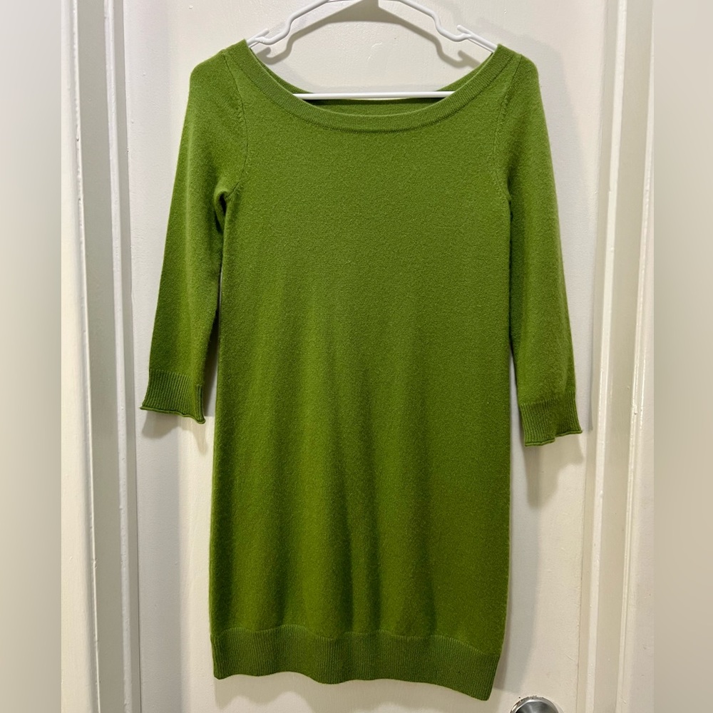 Juicy Couture Green Cashmere Sweater Dress (Petite)